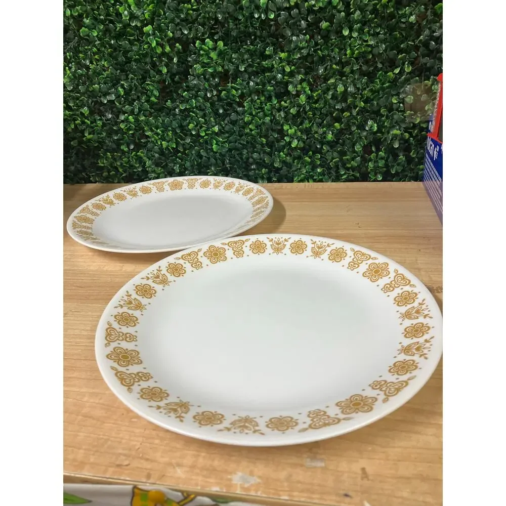 Vintage Corelle Butterfly Gold Cups and Plates